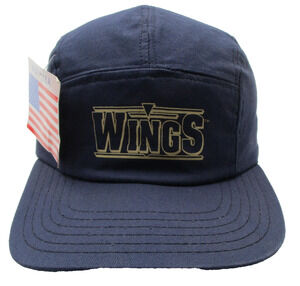 Vintage Discovery Channel Wings Hat Cap Strap Back Mens One Size Blue USA NWT